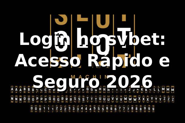 Login no svbet: Acesso Rápido e Seguro 2026 🔐